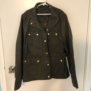 J.Crew Resin-coated Twill Jacket